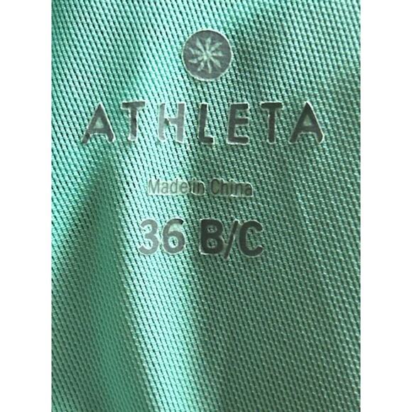 Athleta One-Piece Swimsuit Black Twist-Front Ruched Size 36 B/C - Picture 6 of 6